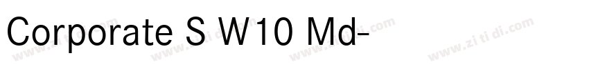 Corporate S W10 Md字体转换